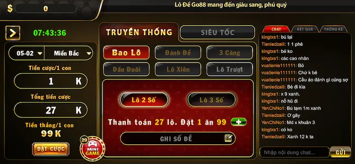 Lô đề tại Go88